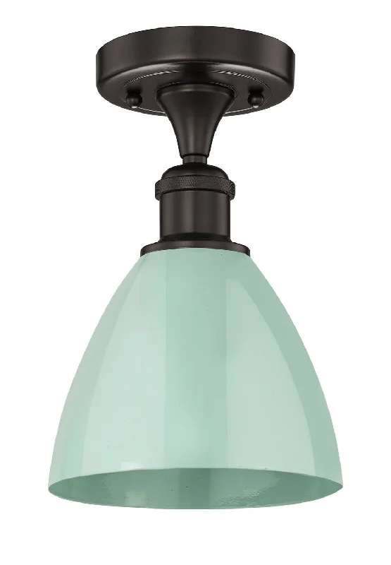 Industrial Ceiling - Mounted Lighting for Assembly PlantsEdison One Light Semi-Flush Mount Industrial Ceiling - Mounted Lighting for Assembly PlantsEdison One Light Semi-Flush Mount