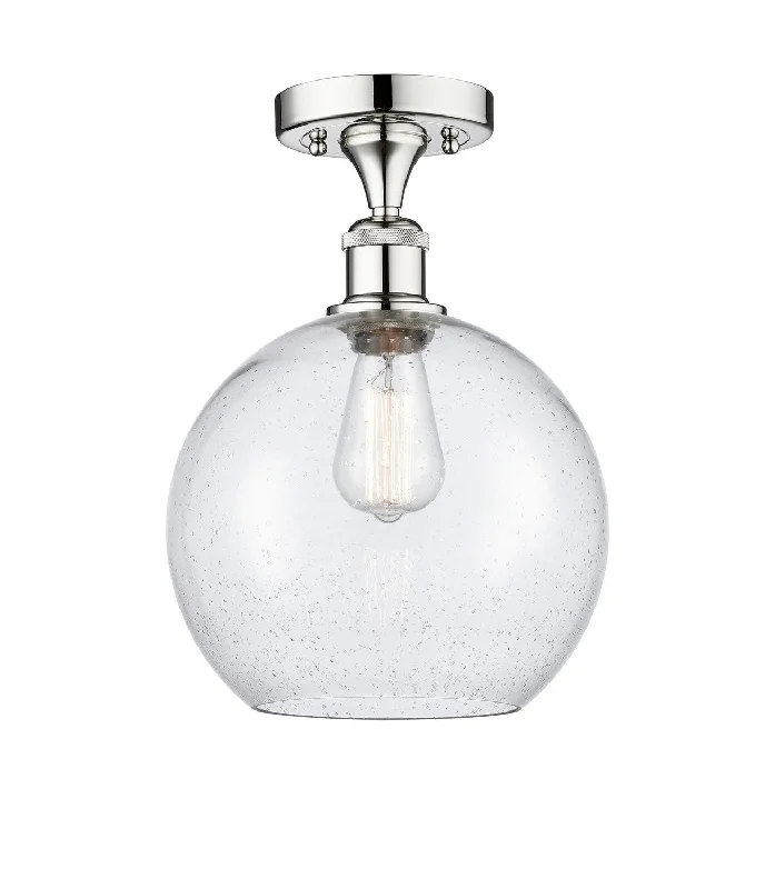 Industrial Lighting for Textile MillsEdison One Light Semi-Flush Mount