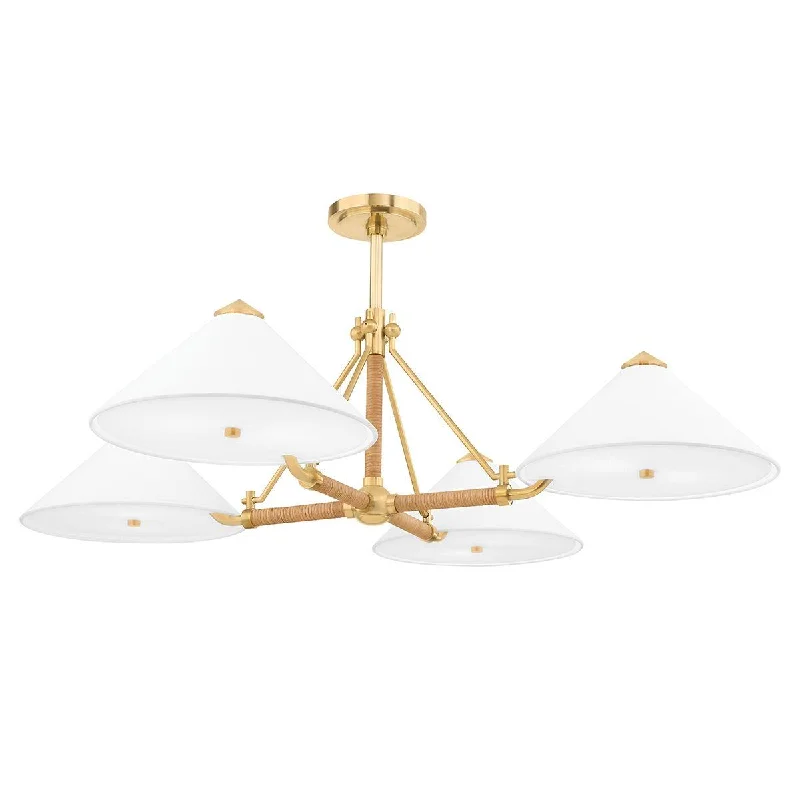 Color - Tunable Industrial Lighting for Special ApplicationsWilliamsburg 46 in. 8 Lights Chandelier Antique Brass Finish Color - Tunable Industrial Lighting for Special ApplicationsWilliamsburg 46 in. 8 Lights Chandelier Antique Brass Finish