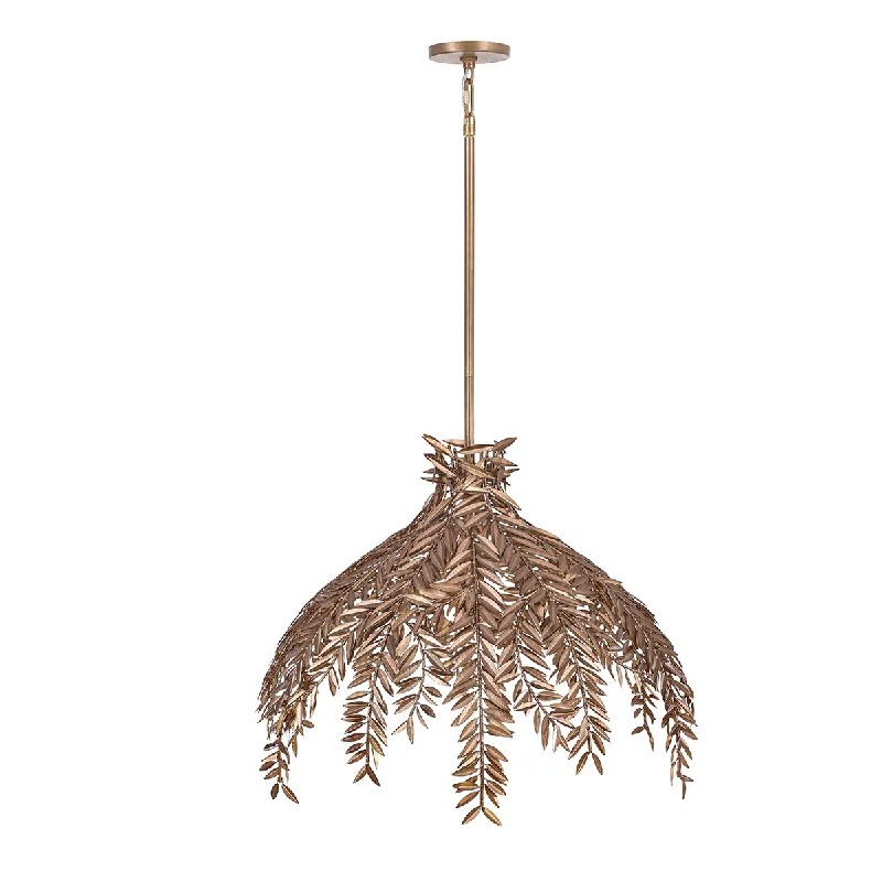 Track lighting for adding a touch of eleganceEurofase 46435-019 Jalore 32 Inch 4 Light Olive Branch Chandelier in Mocchiato