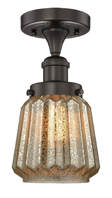 Industrial Lighting for Pharmaceutical ManufacturingEdison One Light Semi-Flush Mount