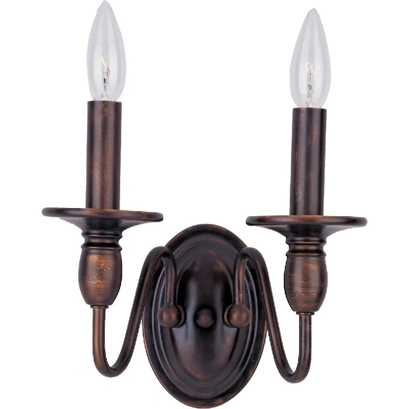 Corrosion - Resistant Industrial Lighting for Coastal FactoriesTowne 10 in. 2 Lights Vanity Light Oil-Rubbed Bronze Finish