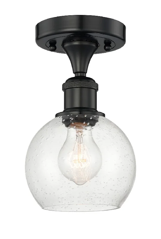 Industrial Lighting with High CRI (Color Rendering Index) for True Color PerceptionEdison One Light Semi-Flush Mount
