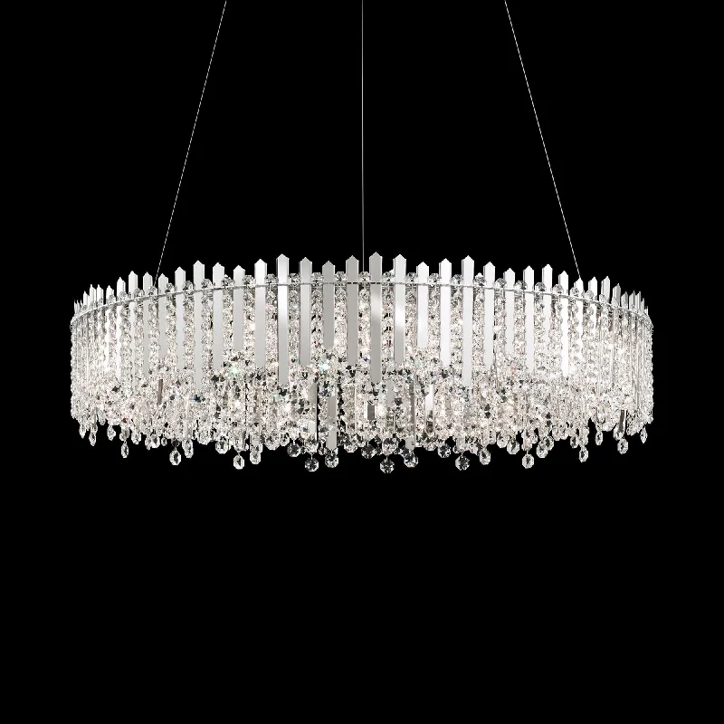 Track lighting with a decorative track designChatter 8-Light Pendant