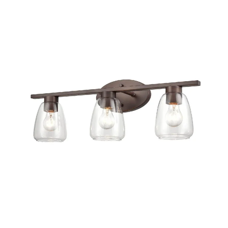 Shock - Resistant Industrial Lighting for Vibrating Machinery Areas25 in. 3 Lights Vanity Light Bronze finish