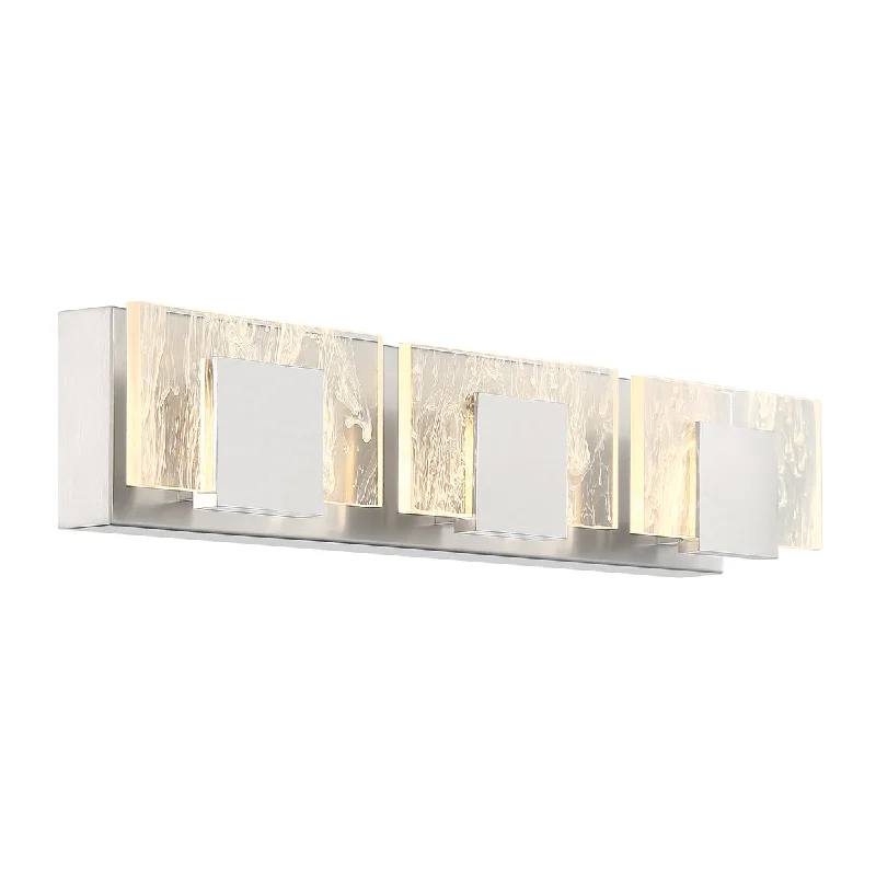 Commercial - grade track lighting for storesEurofase 45346-025 Kasha 3 Light LED Smoked Acrylic Bath Bar in Chrome