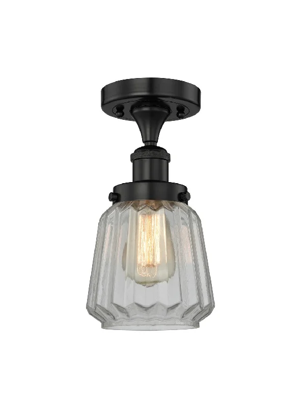 Corrosion - Resistant Industrial Lighting for Coastal FactoriesEdison One Light Semi-Flush Mount