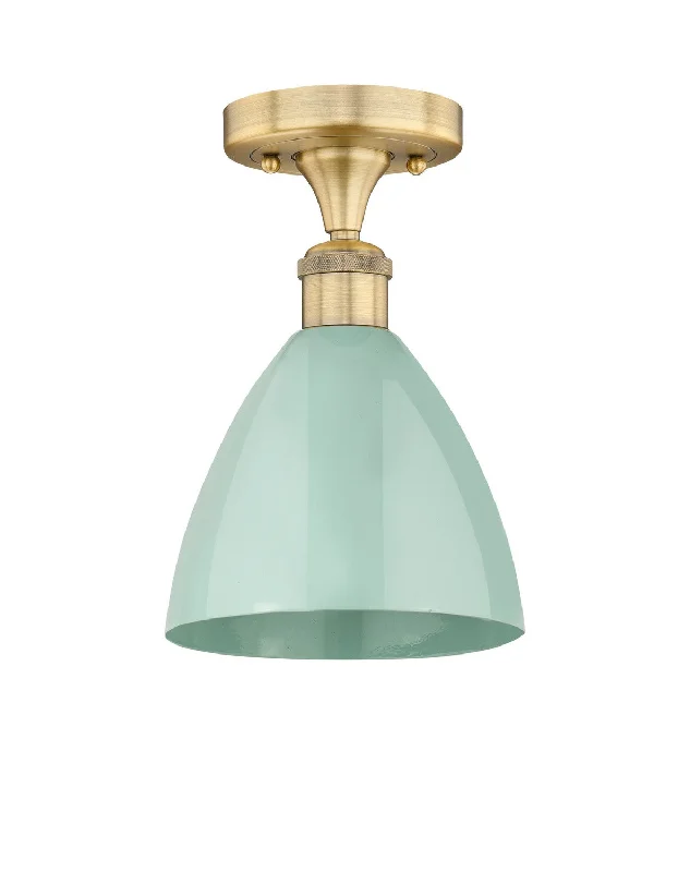 Industrial Lighting for Woodworking FactoriesDowntown Urban One Light Semi-Flush Mount