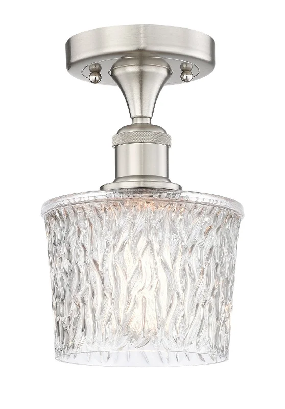 Dust - Resistant Industrial Lighting for Dirty WorkspacesEdison One Light Semi-Flush Mount