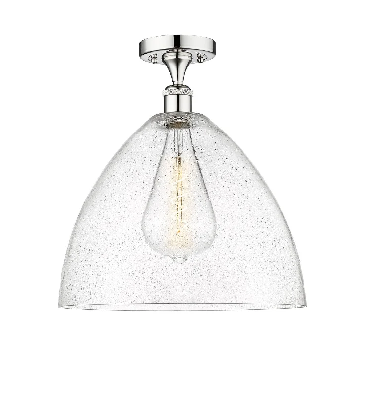 Industrial Area Lighting for Large Open SpacesEdison One Light Semi-Flush Mount