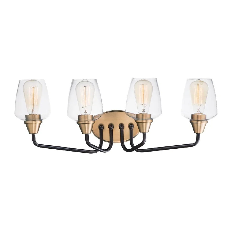 Industrial Lighting with High CRI (Color Rendering Index) for True Color PerceptionGoblet 26 in. 4 Lights Vanity Light Bronze Finish Industrial Lighting with High CRI (Color Rendering Index) for True Color PerceptionGoblet 26 in. 4 Lights Vanity Light Bronze Finish