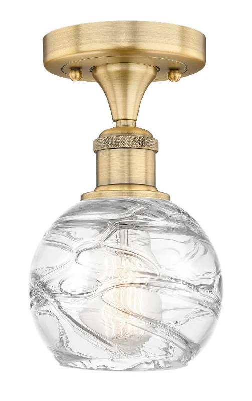 Industrial Lighting for Textile MillsEdison One Light Semi-Flush Mount