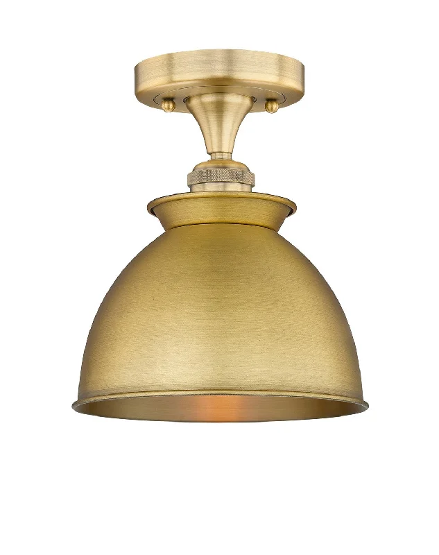 Industrial Lighting for Furniture FactoriesEdison One Light Semi-Flush Mount