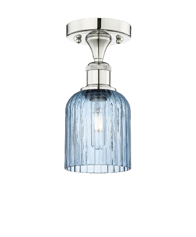 Industrial Lighting for Textile MillsEdison One Light Semi-Flush Mount