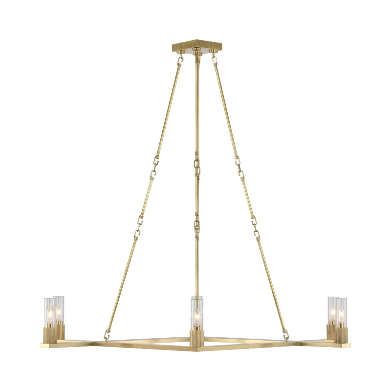 Track lighting with a decorative track designBeza Chandelier