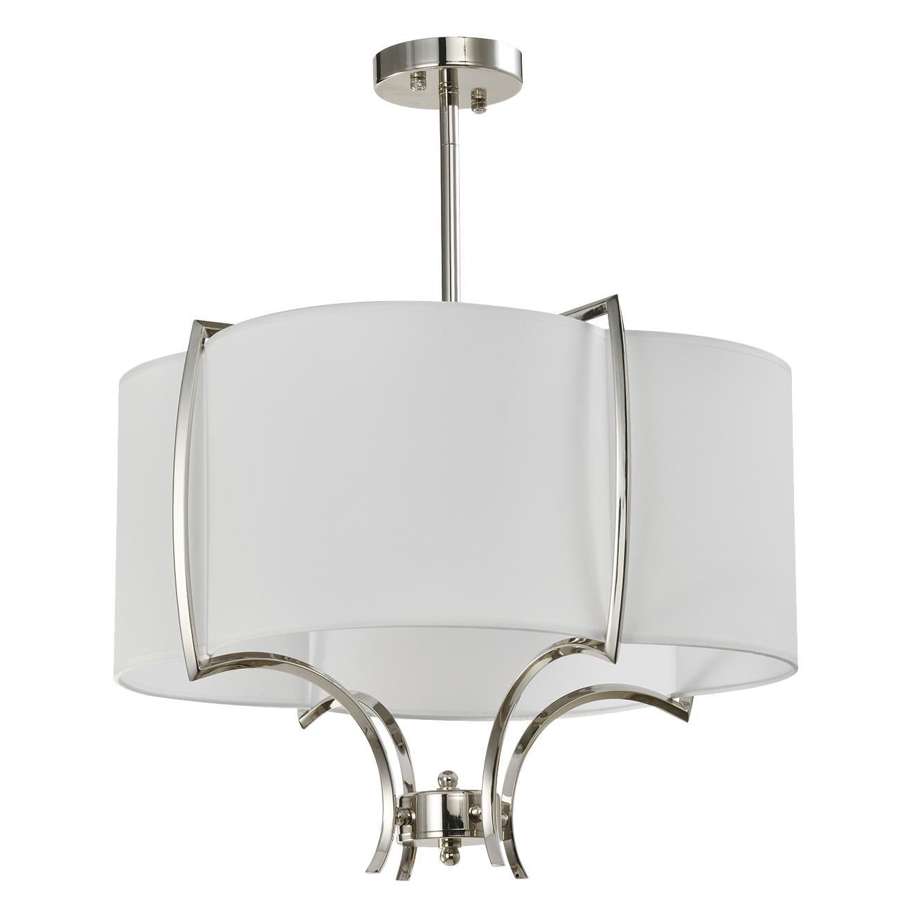 Energy - efficient track lighting fixturesFaro 1Lt/4Lt Semi Flush Pendant - Nickel Finish