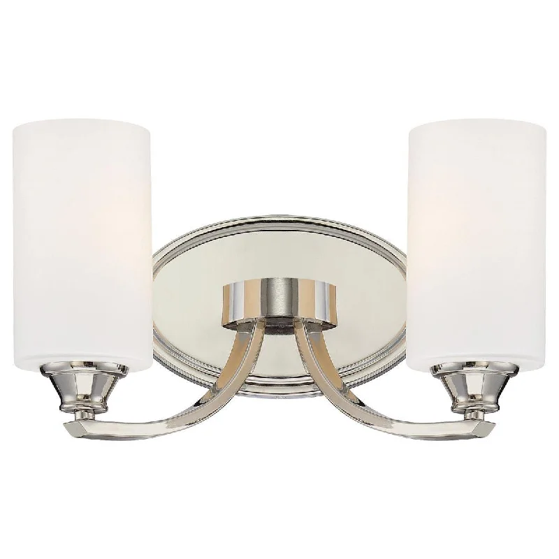 Color - Tunable Industrial Lighting for Special ApplicationsTilbury 14 in. 2 Lights Vanity Light Polished Nickel finish Color - Tunable Industrial Lighting for Special ApplicationsTilbury 14 in. 2 Lights Vanity Light Polished Nickel finish
