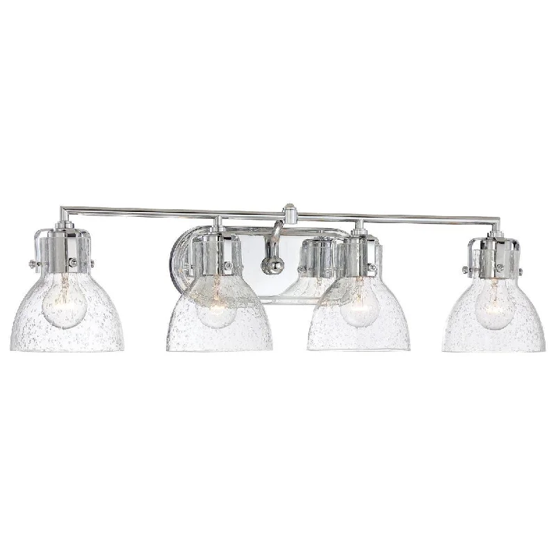 Waterproof Industrial Lighting for Wet Areas32 in. 4 Lights Vanity Light Chrome finish Waterproof Industrial Lighting for Wet Areas32 in. 4 Lights Vanity Light Chrome finish