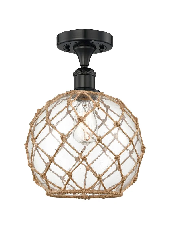 Industrial Task Lighting for Precision WorkstationsEdison One Light Semi-Flush Mount