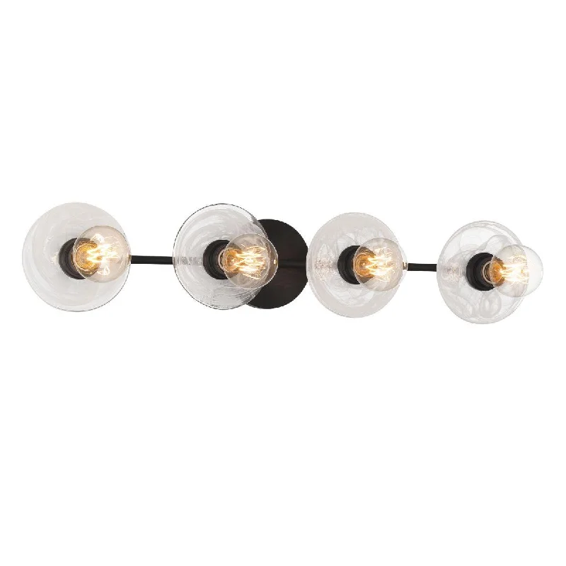 Durable Industrial Lighting for Harsh EnvironmentsVapors 32 in. 4 lights Vanity Light Coal finish