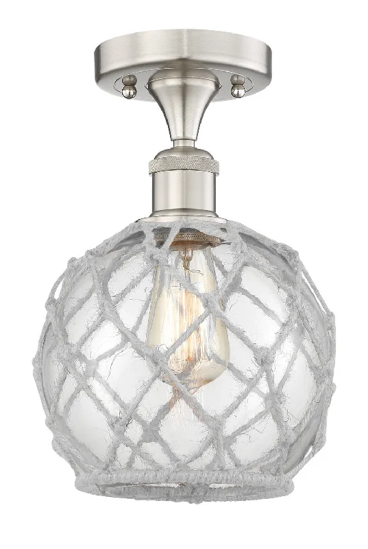 Industrial Lighting with High CRI (Color Rendering Index) for True Color PerceptionEdison One Light Semi-Flush Mount Industrial Lighting with High CRI (Color Rendering Index) for True Color PerceptionEdison One Light Semi-Flush Mount