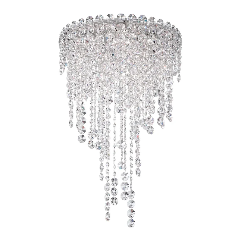 Track lighting with frosted glass shadesChantant 4-Light Flush Mount