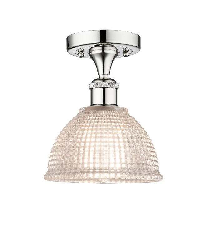 Industrial Lighting for Metal Fabrication ShopsEdison One Light Semi-Flush Mount