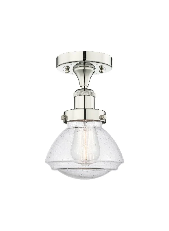 Industrial Lighting for Furniture FactoriesEdison One Light Semi-Flush Mount