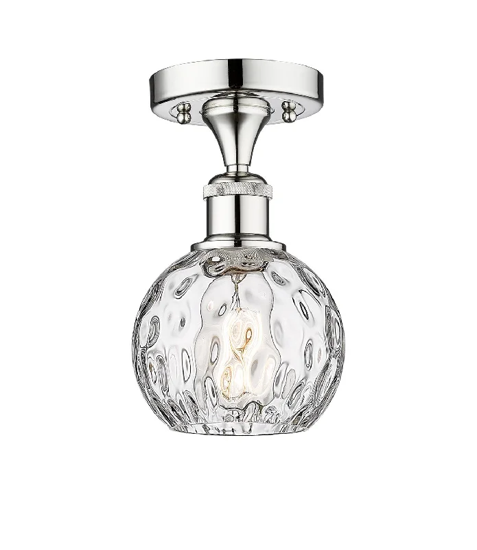 Dimmable Industrial Lighting for Ambiance ControlEdison One Light Semi-Flush Mount