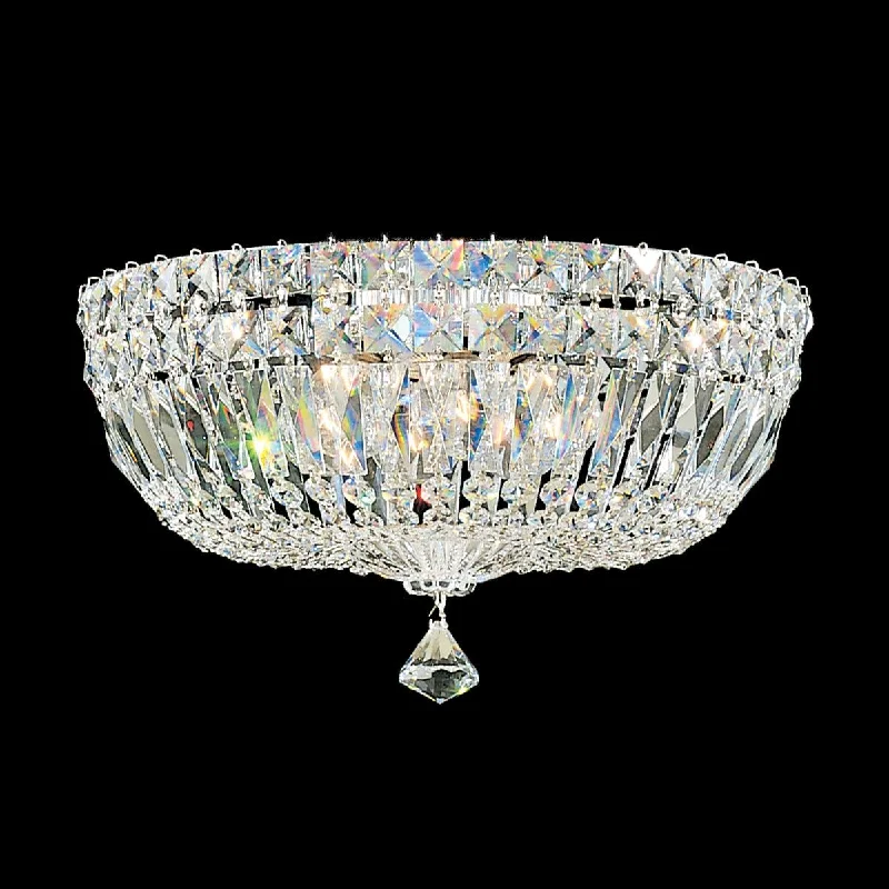 Track lighting for enhancing the architecturePetit Crystal Deluxe 5-Light Flush Mount