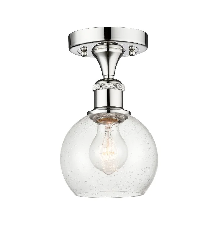 Industrial Lighting for Automotive Manufacturing PlantsEdison One Light Semi-Flush Mount