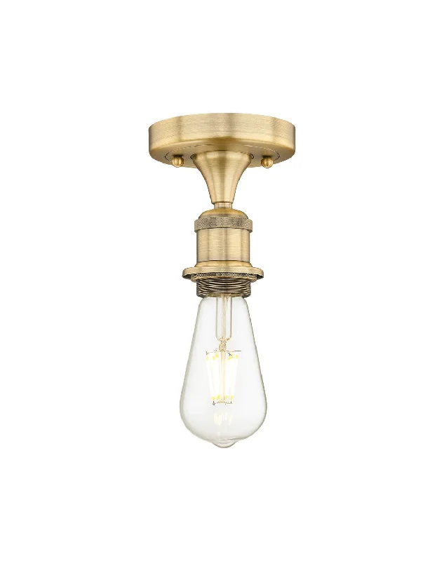 Industrial Task Lighting for Precision WorkstationsEdison One Light Semi-Flush Mount