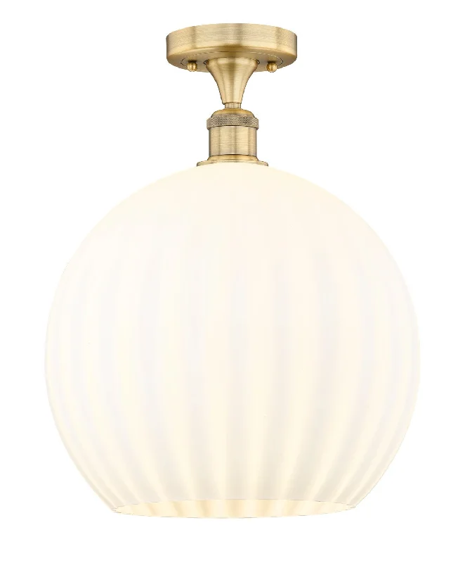 Industrial Lighting with High CRI (Color Rendering Index) for True Color PerceptionEdison LED Semi-Flush Mount