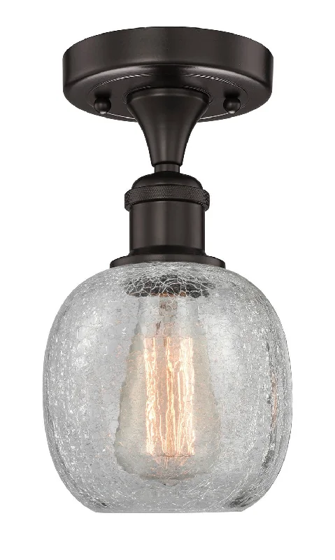 Industrial Exit Sign Lighting for Quick EvacuationEdison One Light Semi-Flush Mount