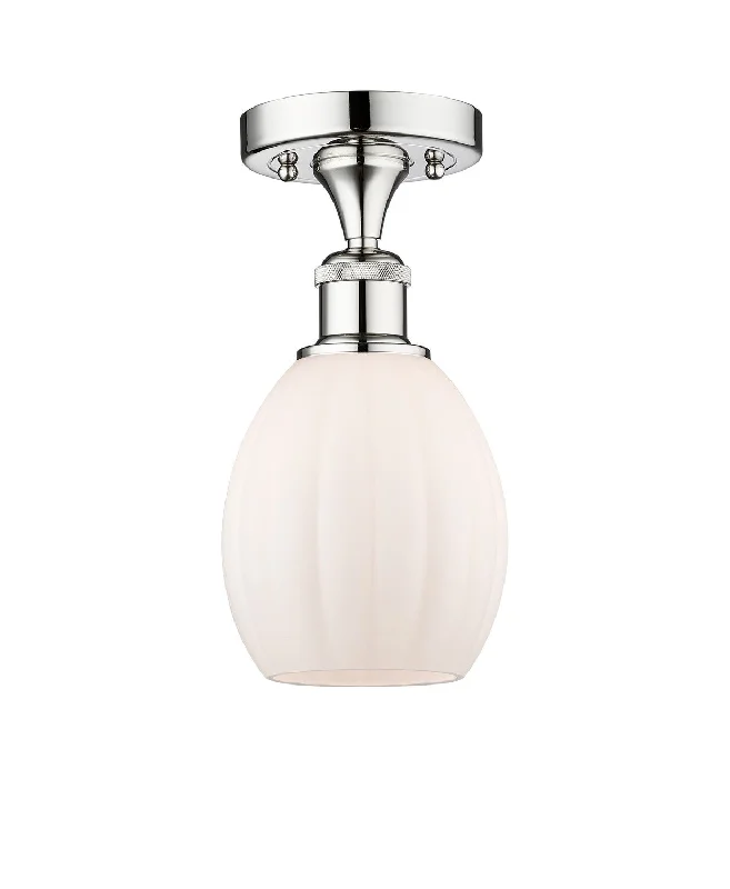 Industrial Lighting for Furniture FactoriesEdison One Light Semi-Flush Mount