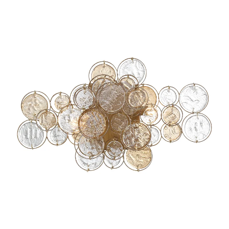 Track lighting for high - ceiling spacesEurofase 45452-024 Trento 2 Light Vanity Sconce in Gold