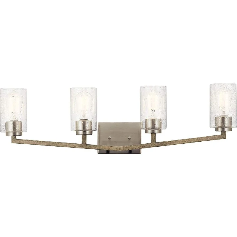 Color - Tunable Industrial Lighting for Special ApplicationsDeryn 32 in 4 Lights Vanity Light Gray finish