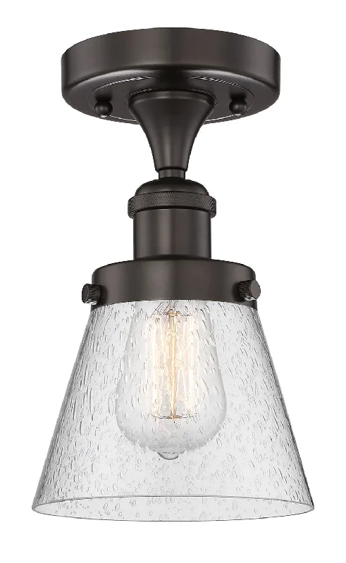 Waterproof Industrial Lighting for Wet AreasEdison One Light Semi-Flush Mount