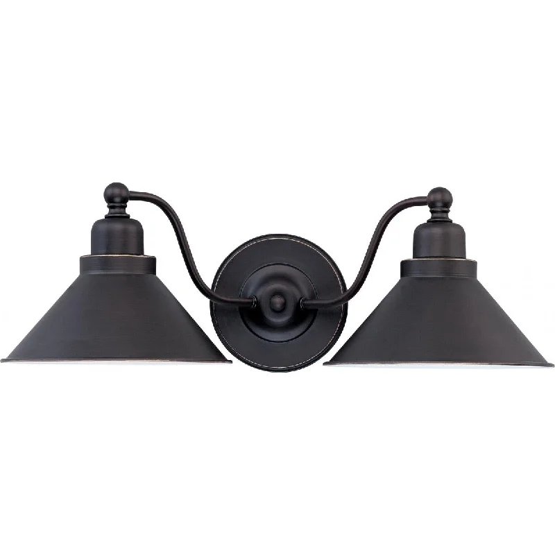 Industrial Lighting for Chemical PlantsBridgeview 20 in. 2 Lights Vanity Light Bronze Finish Industrial Lighting for Chemical PlantsBridgeview 20 in. 2 Lights Vanity Light Bronze Finish