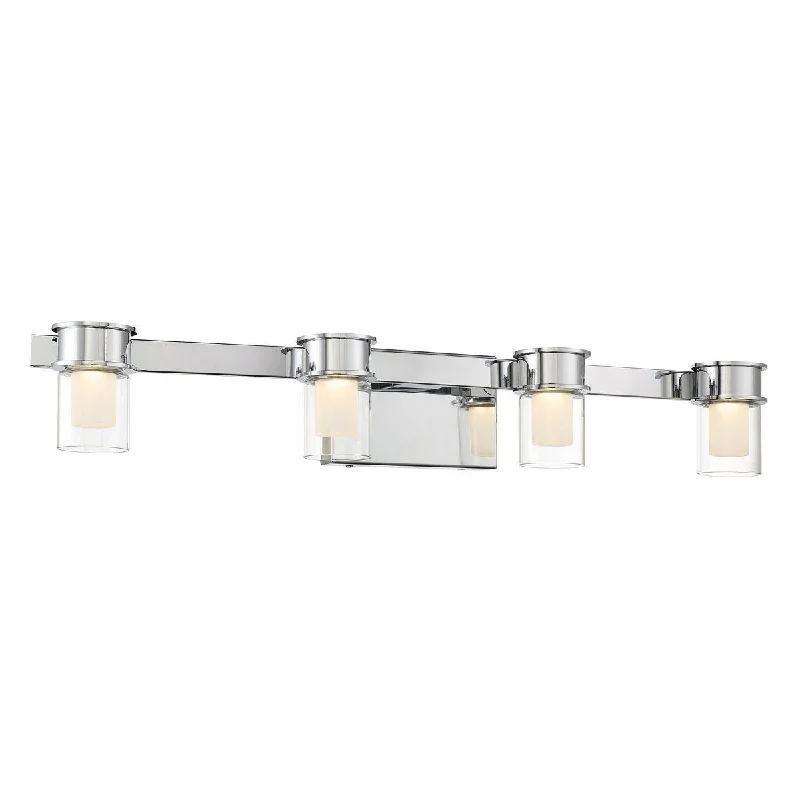 Industrial Lighting for Chemical PlantsHerald Square 30 in. 4 lights LED Vanity Light Chrome finish