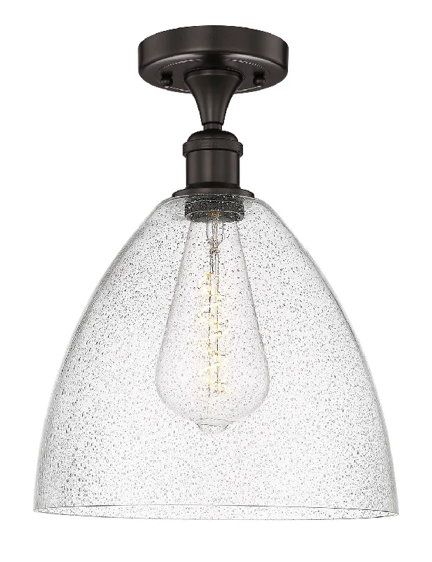 Dust - Resistant Industrial Lighting for Dirty WorkspacesEdison One Light Semi-Flush Mount Dust - Resistant Industrial Lighting for Dirty WorkspacesEdison One Light Semi-Flush Mount