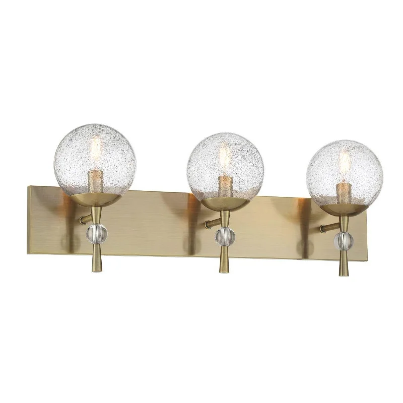 Low - Bay Industrial Lighting Fixtures for Small FactoriesPopuluxe 28 In. 3 Lights Vanity Light Brass Finish