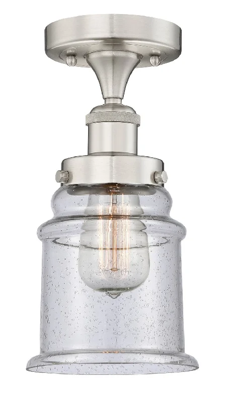 Industrial Area Lighting for Large Open SpacesEdison One Light Semi-Flush Mount
