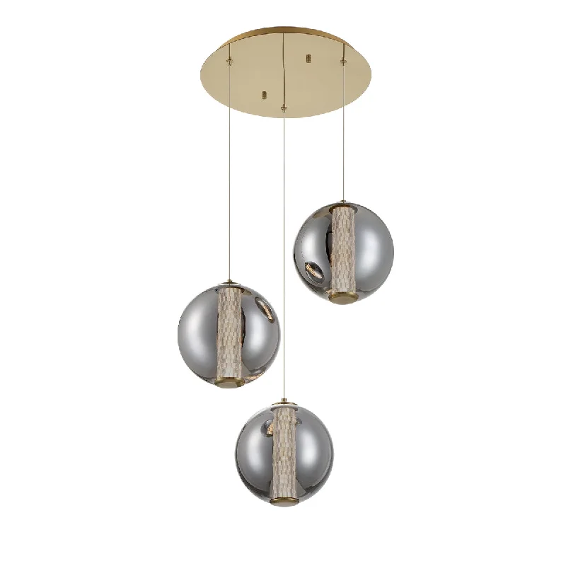 Track lighting for updating office lobbiesEurofase 45736-024 Atomo 3 Light LED Crystal Pendant in Gold Track lighting for updating office lobbiesEurofase 45736-024 Atomo 3 Light LED Crystal Pendant in Gold