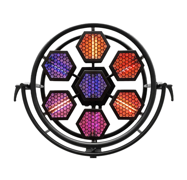 Track lighting with colored glass accentsPortman Lights P1 MINI LED Stage and Event Lighting Track lighting with colored glass accentsPortman Lights P1 MINI LED Stage and Event Lighting