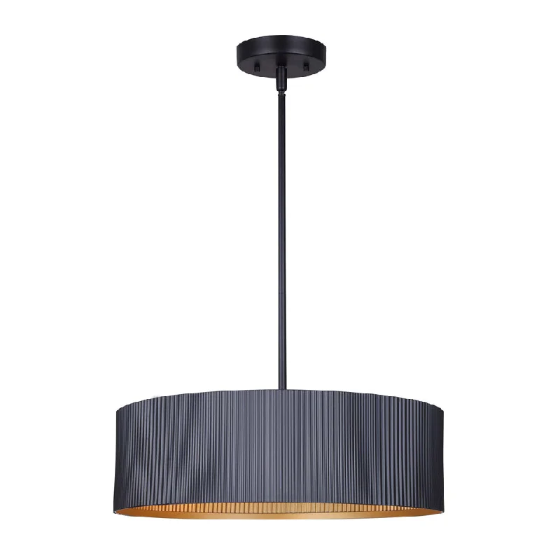 Smart track lighting with voice controlCanarm ICH1119A03BK17 Rexton 17 Inch Corrugated Black and Gold Chandelier