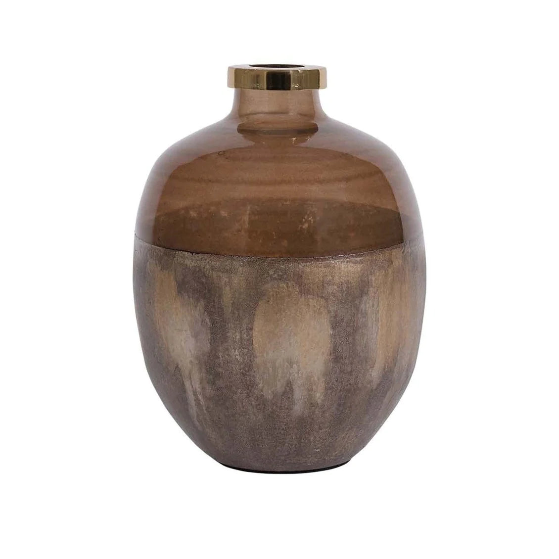 Wireless track lighting for easy installationNobbu Small/Large Jar - Amber & Gold Finish