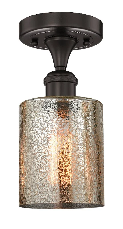 Industrial Pendant Lighting for Machine ShopsEdison One Light Semi-Flush Mount