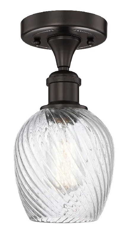 Industrial Exit Sign Lighting for Quick EvacuationEdison One Light Semi-Flush Mount