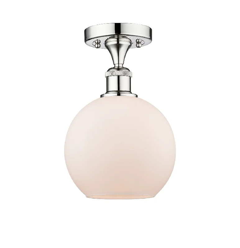 Industrial Ceiling - Mounted Lighting for Assembly PlantsEdison One Light Semi-Flush Mount